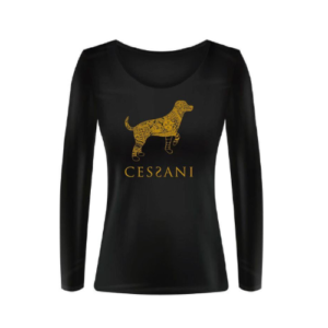 Cessani shirt black dog